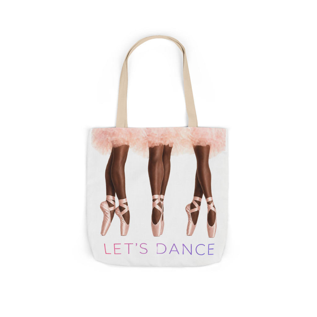Ballet Tote Bag — 'Let's Dance' Ballerina Canvas Tote