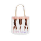 Ballet Tote Bag — 'Let's Dance' Ballerina Canvas Tote