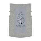 Nautical Anchor Pet Tank Top – "Hold Steady Anchor Down" Dog Shirt