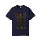 Guardian Angel -Faith- Graphic T‑Shirt — 'Tutus Sum' Cross Tee