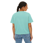 Women's Boxy Tee — Brown Spaniel Dog Graphic T‑Shirt