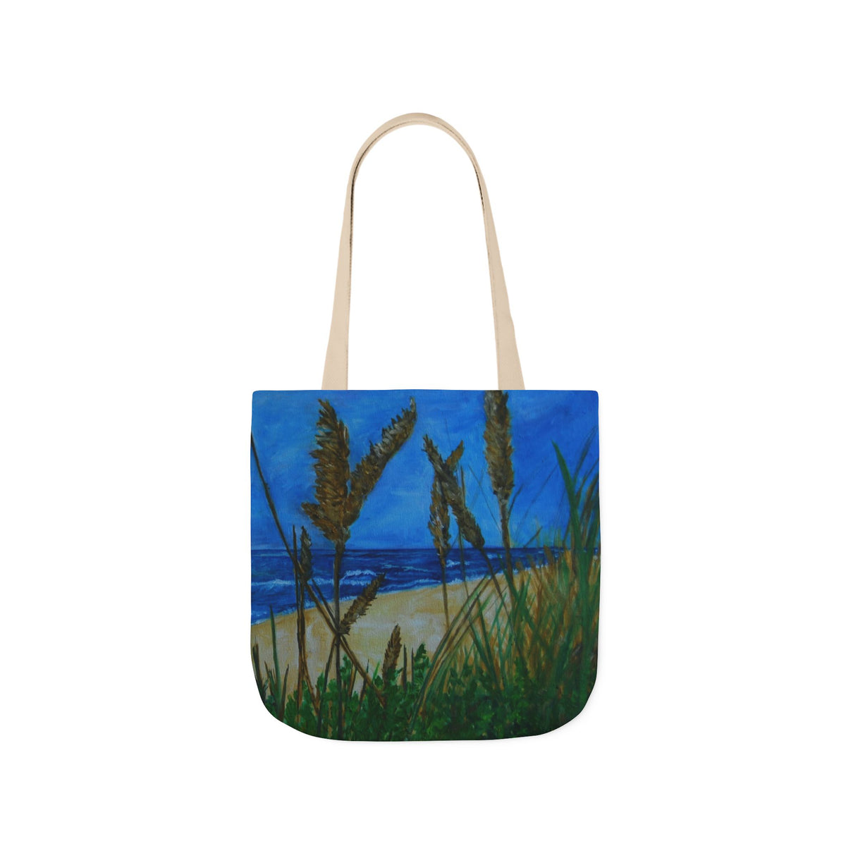 Beach Grasses Canvas Tote — Seaside Painting Reusable Bag Original art by Doulton
