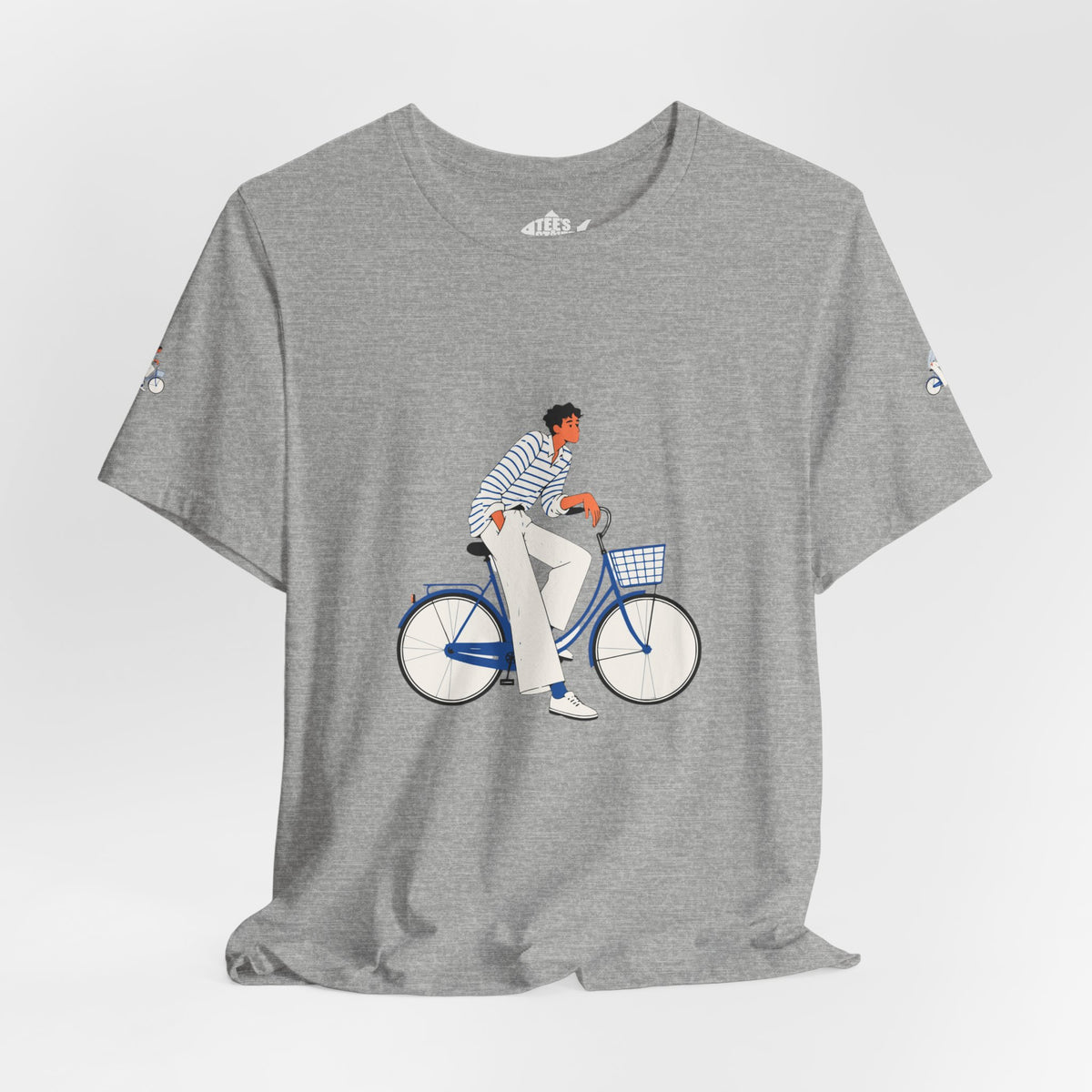 Bicycle Rider Illustration Jersey Tee