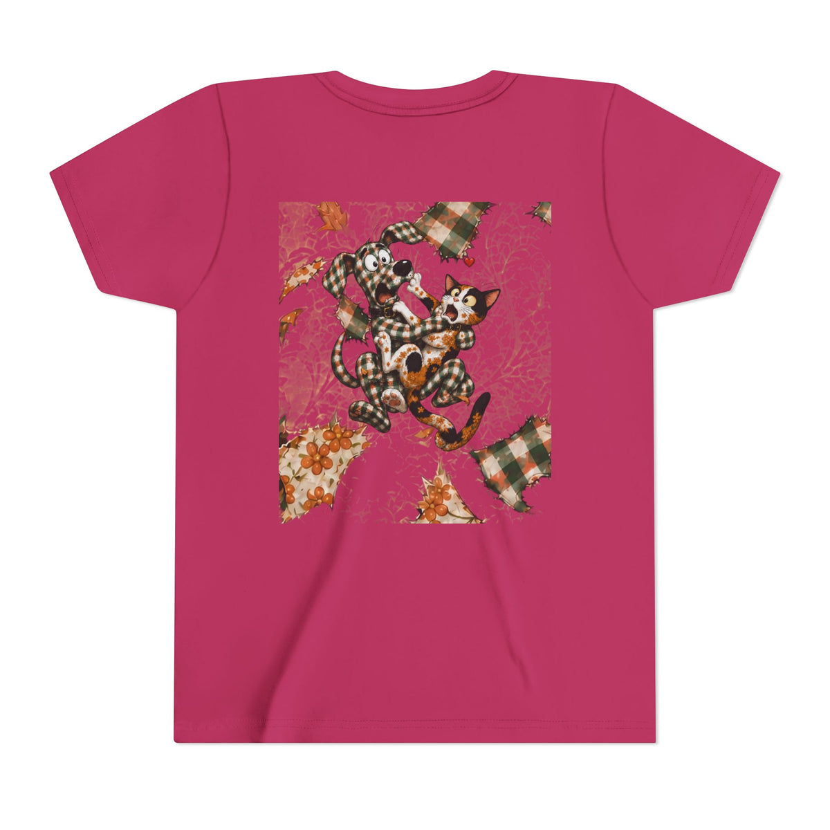 Gingham Dog & Calico Cat Kids Shirt