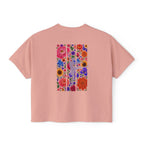 Floral Ballet Dancer Tee | Boxy Crop Shirt