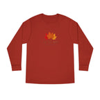 Autumn Leaves Long Sleeve Tee — 'AUTUMN' Maple Graphic Cozy Fall Shirt