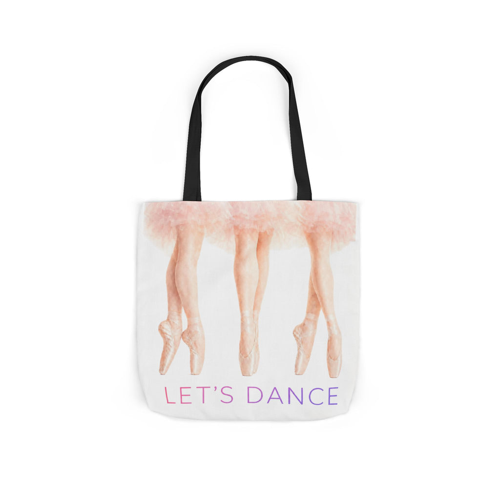 Ballet Tote Bag — 'Let's Dance' Ballerina Canvas Tote