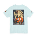 Halloween Cat & Pumpkin Tee — "Trick or Treat" Graphic T-Shirt