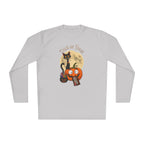 Halloween Pumpkin & Black Cat Long Sleeve Tee — "Trick or Treat / Hello Halloween"