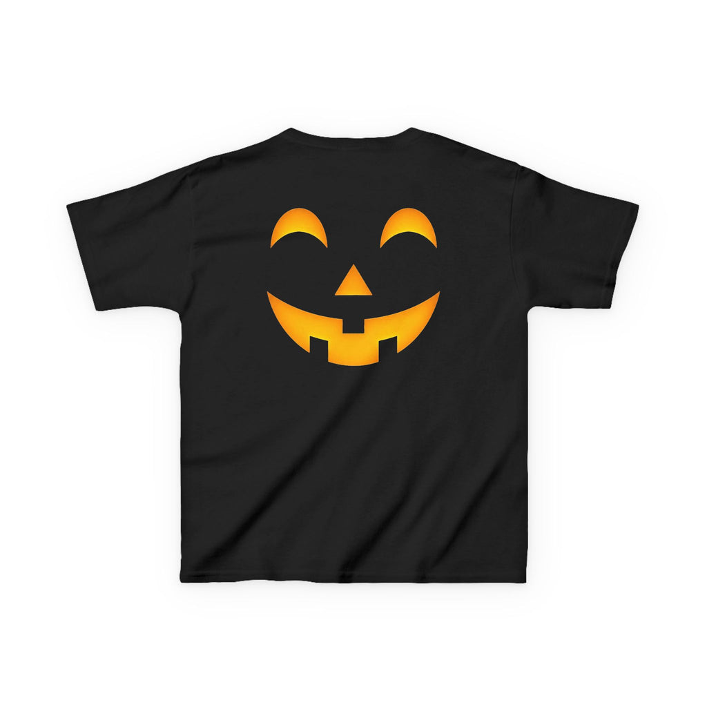 Kids Halloween Pumpkin Face Tee — Cute Jack-O'-Lantern T-Shirt for Children