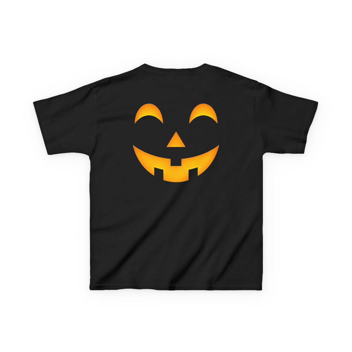 Kids Halloween Pumpkin Face Tee — Cute Jack-O'-Lantern T-Shirt for Children