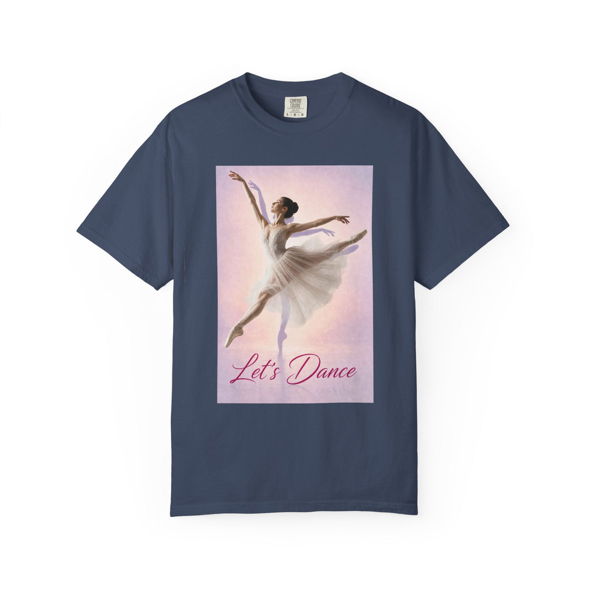 Let's Dance Ballerina Graphic Tee- Garment-Dyed T-shirt