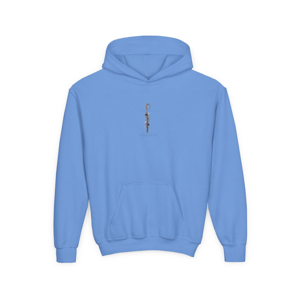 "The Lord Is My Shepherd" -Youth Heavy Blend Hooded Sweatshirt
