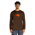 Autumn Leaves Long Sleeve Tee — 'AUTUMN' Maple Graphic Cozy Fall Shirt