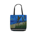 Beach Grasses Canvas Tote — Seaside Painting Reusable Bag Original art by Doulton