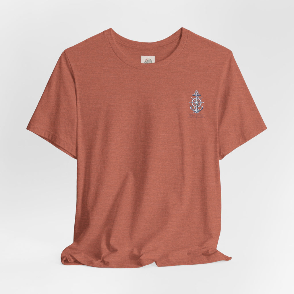 Anchor Graphic Tee — "Hold Steady Anchor Down" Nautical Shirt