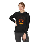Youth Long Sleeve Tee - 'Hello Halloween' Jack-o'-Lantern Pumpkin Shirt