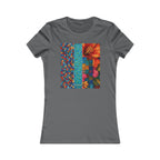 Women's Floral Patchwork Tee — Colorful Quilted Art Graphic Shirt