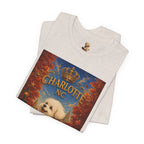 Charlotte NC Dog Tee — Cute Pup on Skateboard Patriotic T‑Shirt