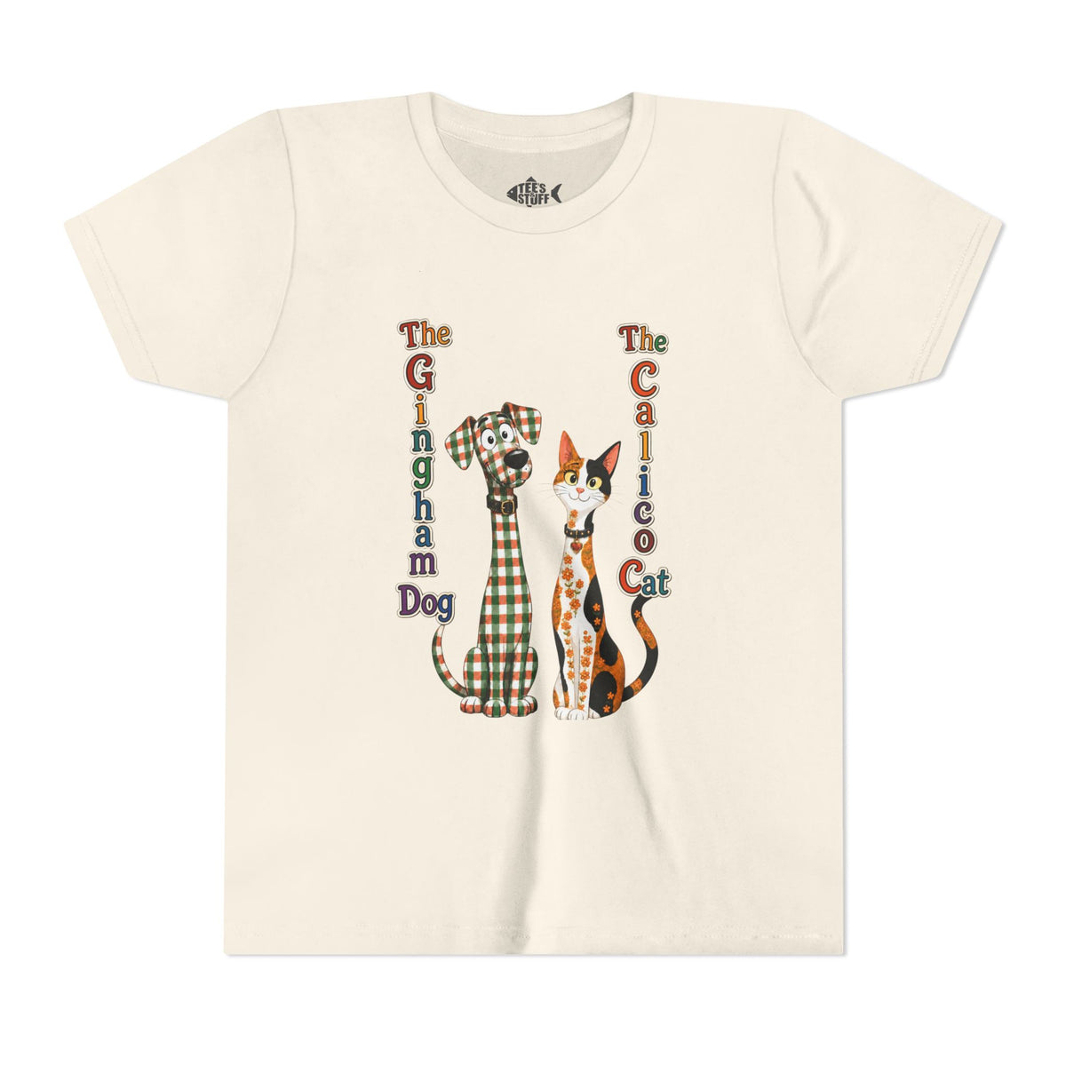 Gingham Dog & Calico Cat Kids Shirt