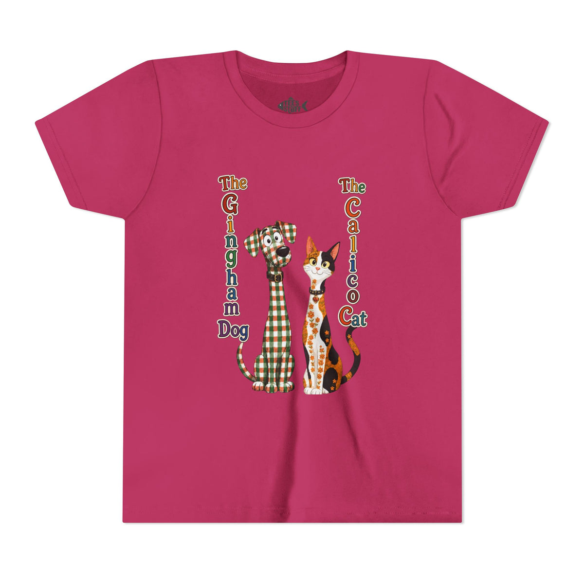 Gingham Dog & Calico Cat Kids Shirt