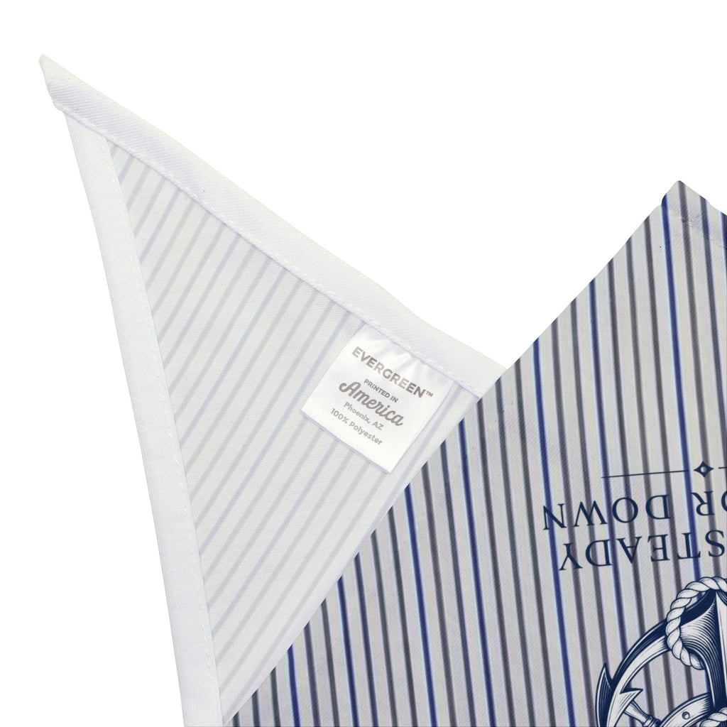 Pet-Nautical Anchor Striped Pet Bandana