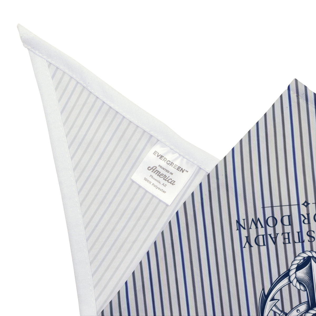 Pet-Nautical Anchor Striped Pet Bandana