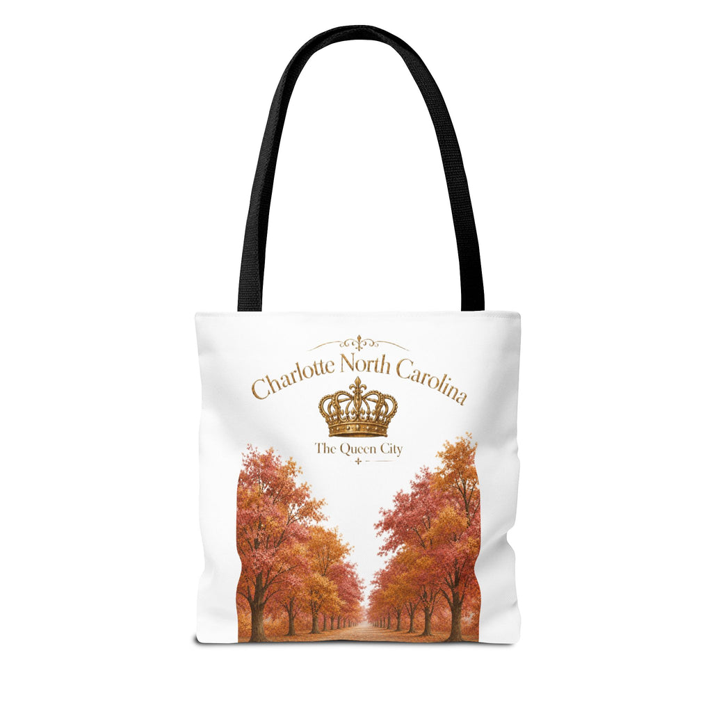 Charlotte North Carolina Autumn Tote Bag — 'The Queen City' Fall Tree Design