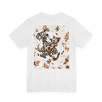 Gingham Dog & Calico Cat Tee — Plaid Pet Illustration T-Shirt