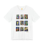 Picasso Portrait Grid T‑Shirt — Colorful Cubist Faces Art Tee