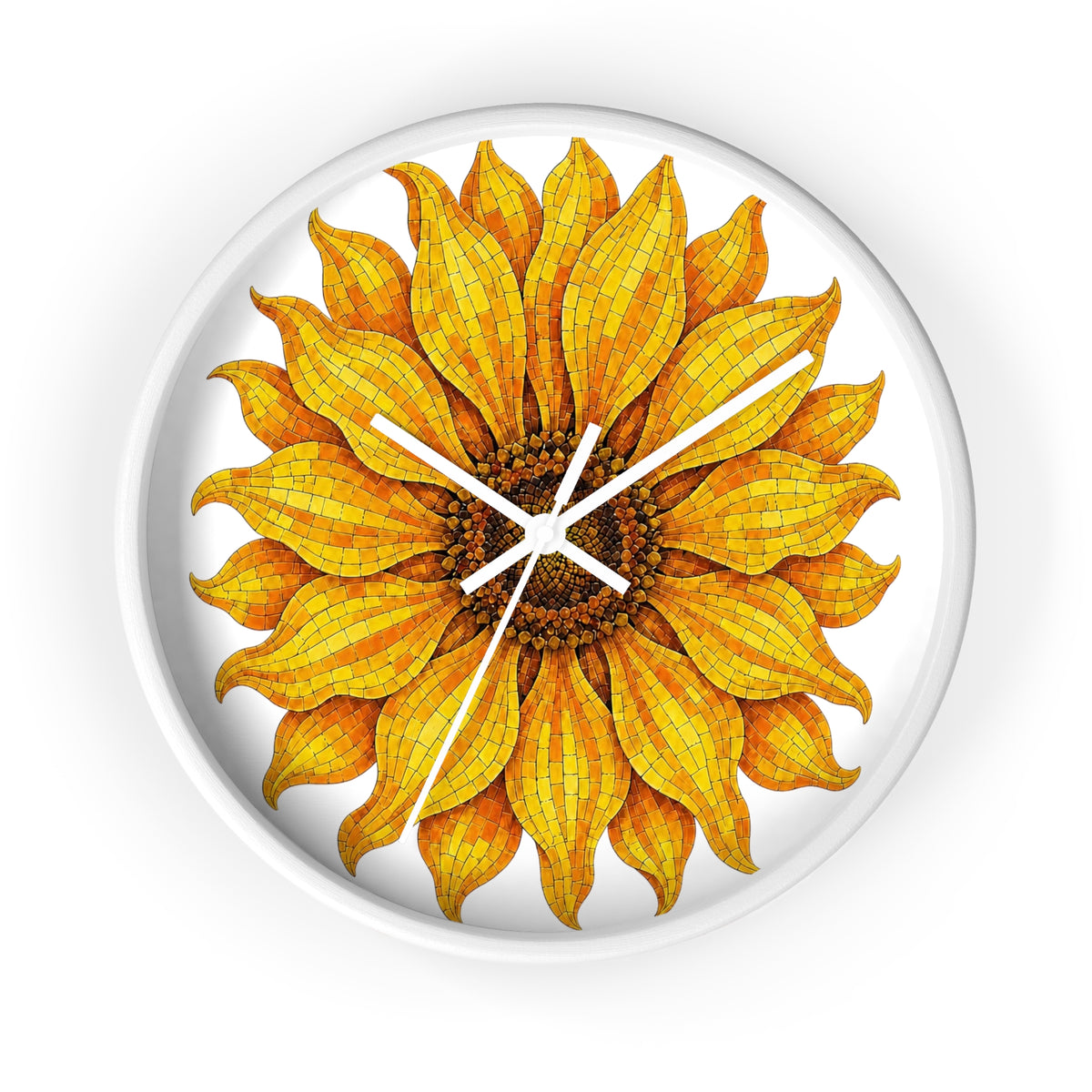 Sunflower Wall Clock — Bright Floral Home Decor Timepiece