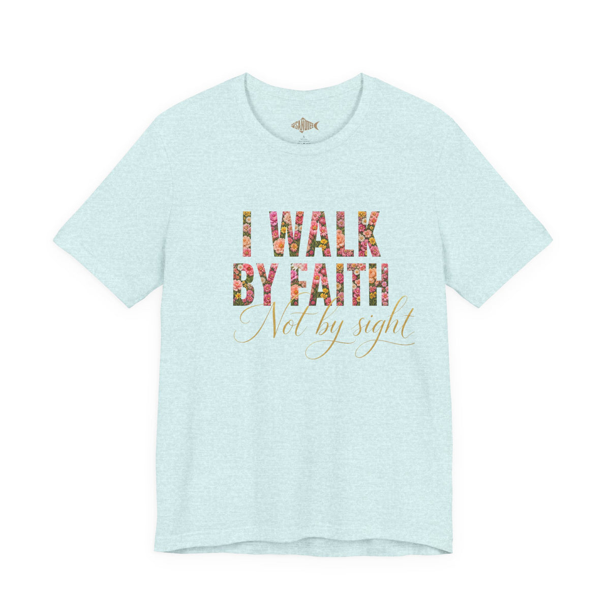 "I Walk by Faith" Bella Canvas 3001, Short sleeve T-shirt