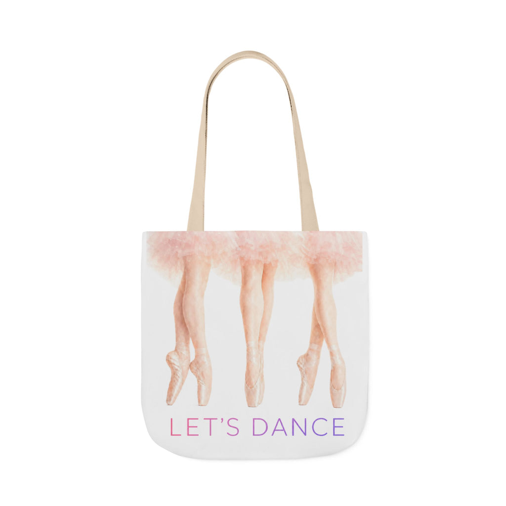 Ballet Tote Bag — 'Let's Dance' Ballerina Canvas Tote