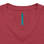Orange Slice Splash T-Shirt | Citrus Fruit V-Neck Tee