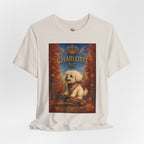 Charlotte NC Dog Tee — Cute Pup on Skateboard Patriotic T‑Shirt