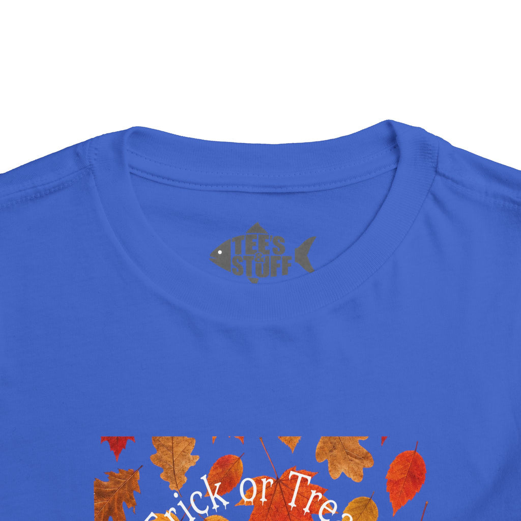 Toddler Halloween Pumpkin and Autumn Leaves Tee