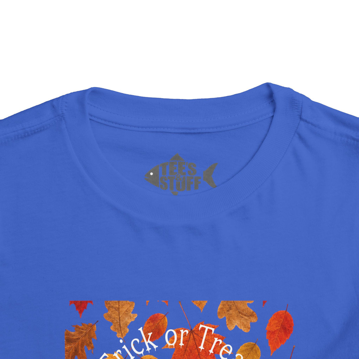 Toddler Halloween Pumpkin and Autumn Leaves Tee