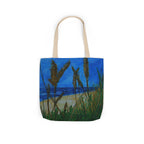 Beach Grasses Canvas Tote — Seaside Painting Reusable Bag Original art by Doulton