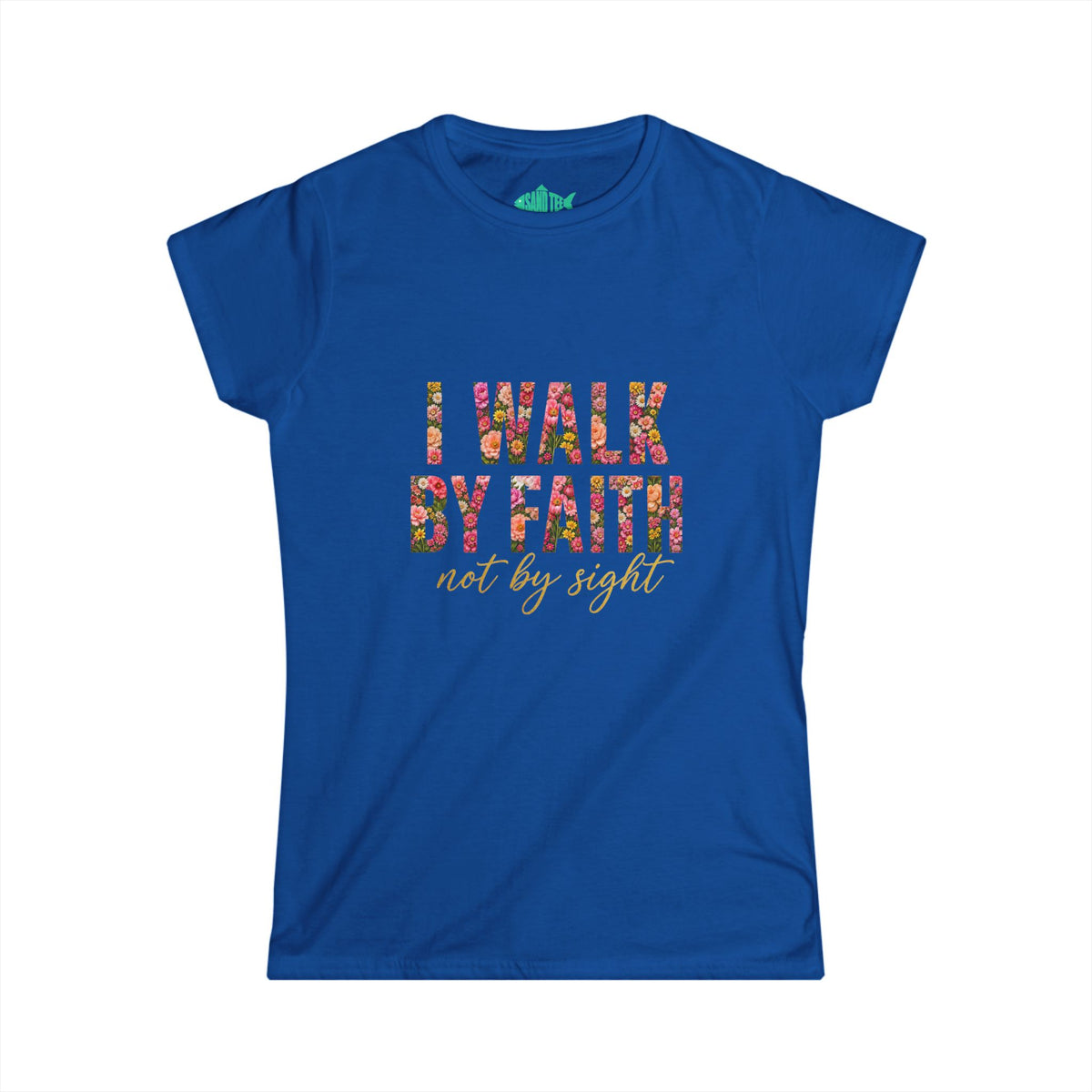 Women's Soft style " I Walk by Faith" Tee