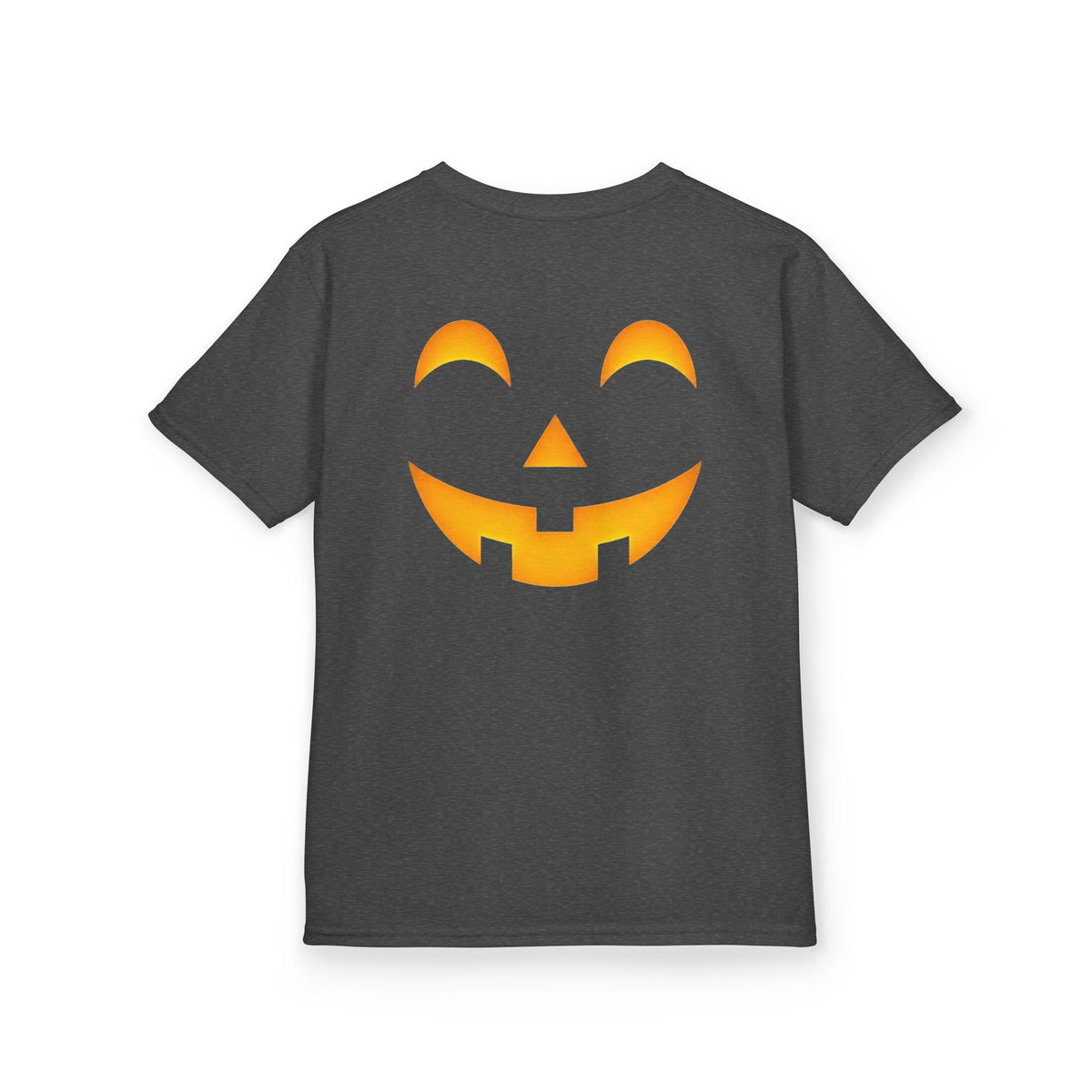 Kids Halloween Pumpkin Face Tee — Cute Jack-O'-Lantern T-Shirt for Children