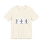 Nautical Anchor Trio T-Shirt — Vintage Navy Boat Crew Graphic Tee