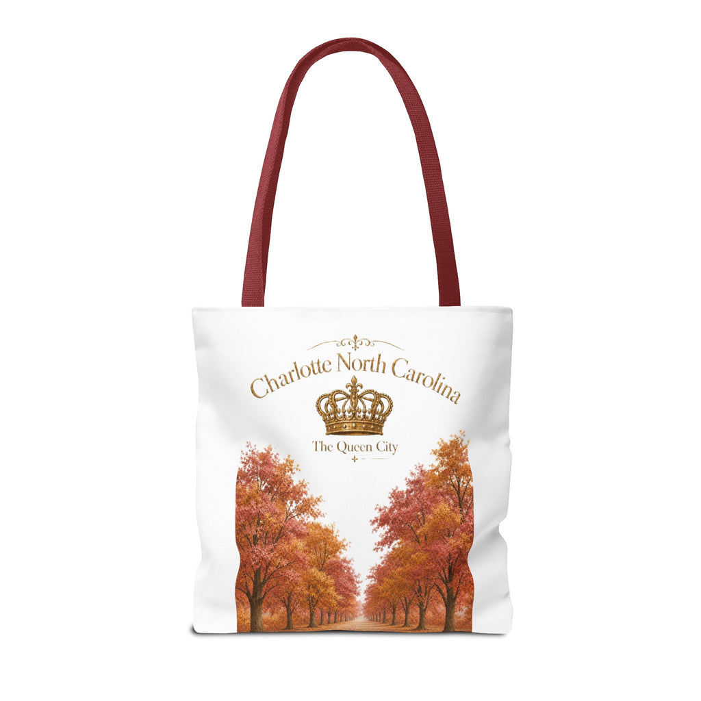 Charlotte North Carolina Autumn Tote Bag — 'The Queen City' Fall Tree Design