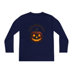 Youth Long Sleeve Tee - 'Hello Halloween' Jack-o'-Lantern Pumpkin Shirt