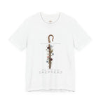 Shepherd Floral Staff T‑Shirt — 'The Lord Is My Shepherd' Faith Tee