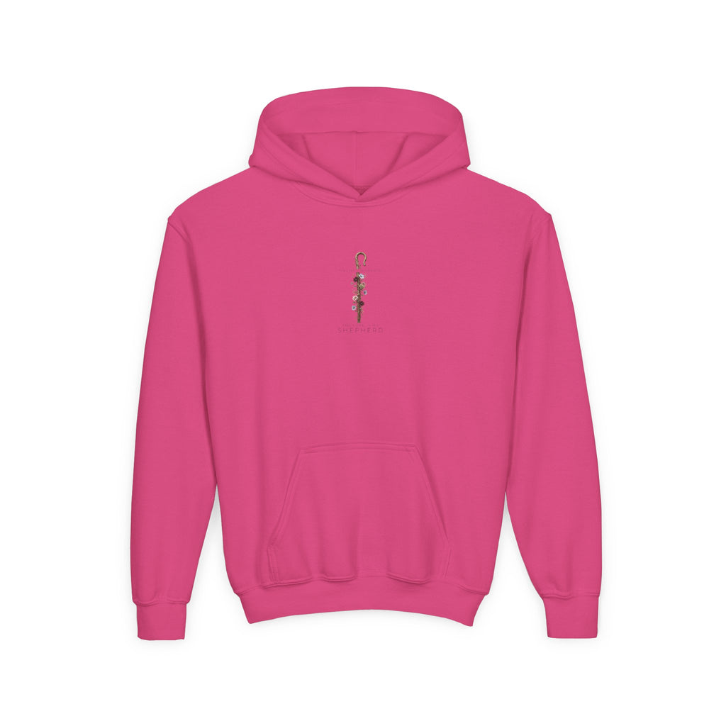 "The Lord Is My Shepherd" -Youth Heavy Blend Hooded Sweatshirt