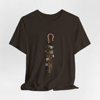 Shepherd Floral Staff T‑Shirt — 'The Lord Is My Shepherd' Faith Tee