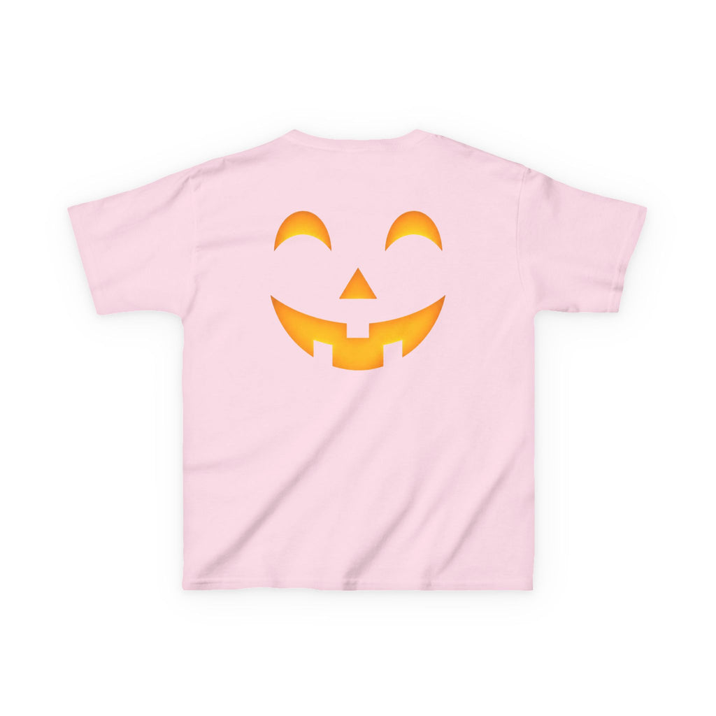Kids Halloween Pumpkin Face Tee — Cute Jack-O'-Lantern T-Shirt for Children
