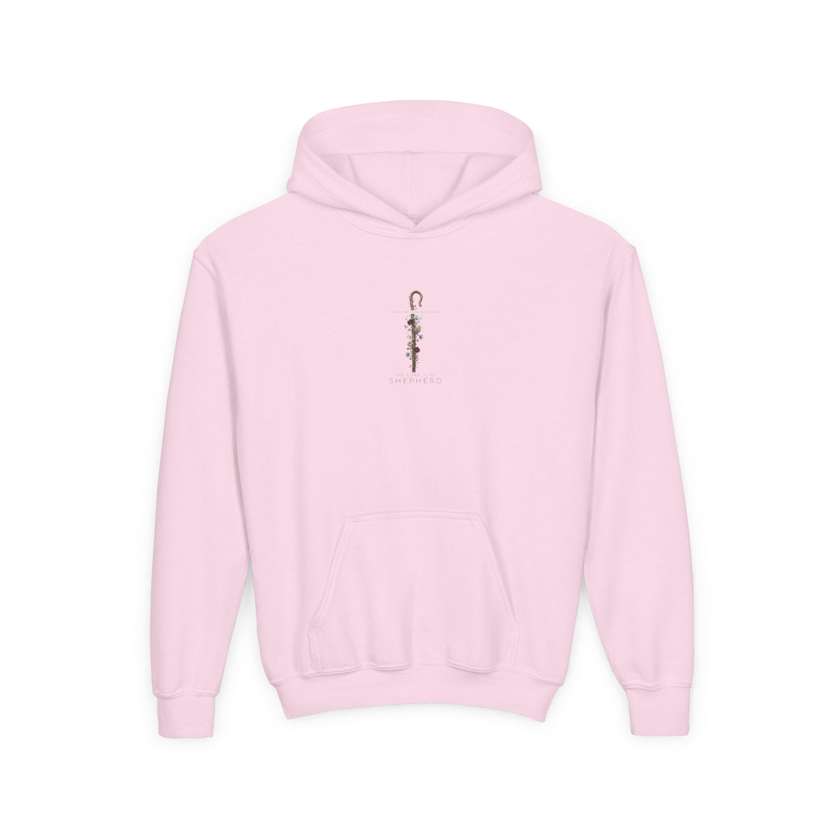 "The Lord Is My Shepherd" -Youth Heavy Blend Hooded Sweatshirt