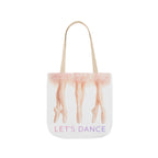 Ballet Tote Bag — 'Let's Dance' Ballerina Canvas Tote