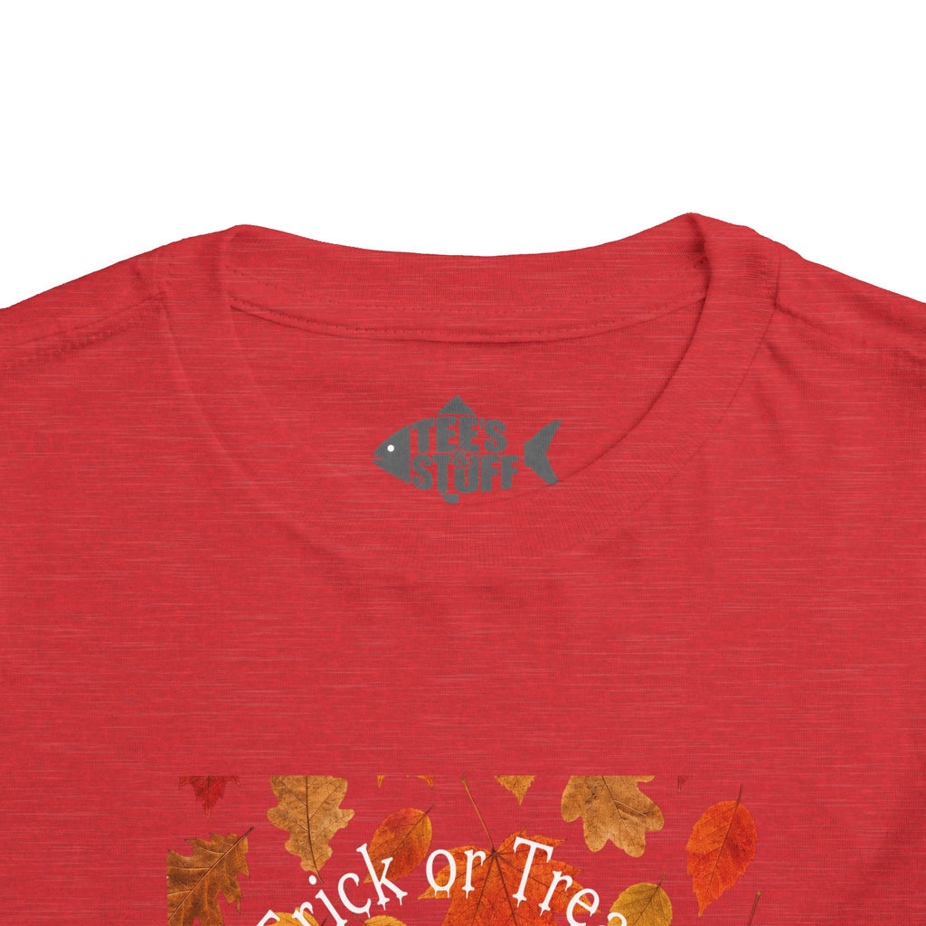 Toddler Halloween Pumpkin and Autumn Leaves Tee